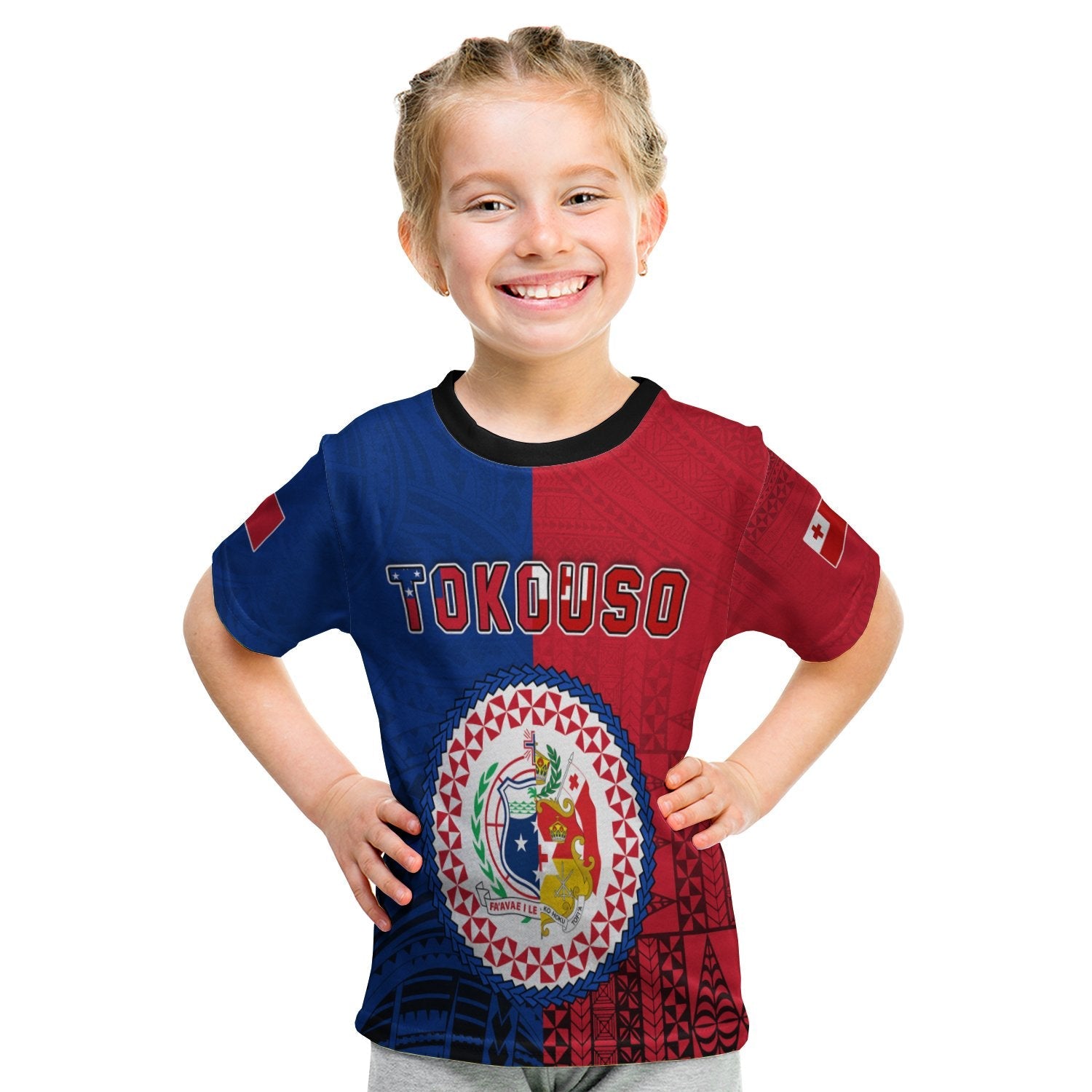 TokoUso T shirt KID Tonga and Samoa Together LT13 - Wonder Print Shop