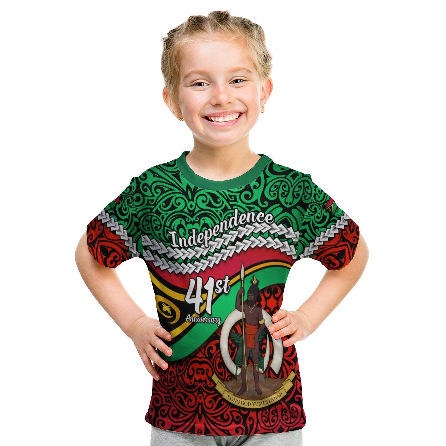 Vanuatu Independence T shirt KID Happy Anniversary LT13 - Wonder Print Shop