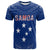 Custom Samoa T Shirt Simple Polynesian Custom Text and Number LT13 - Wonder Print Shop