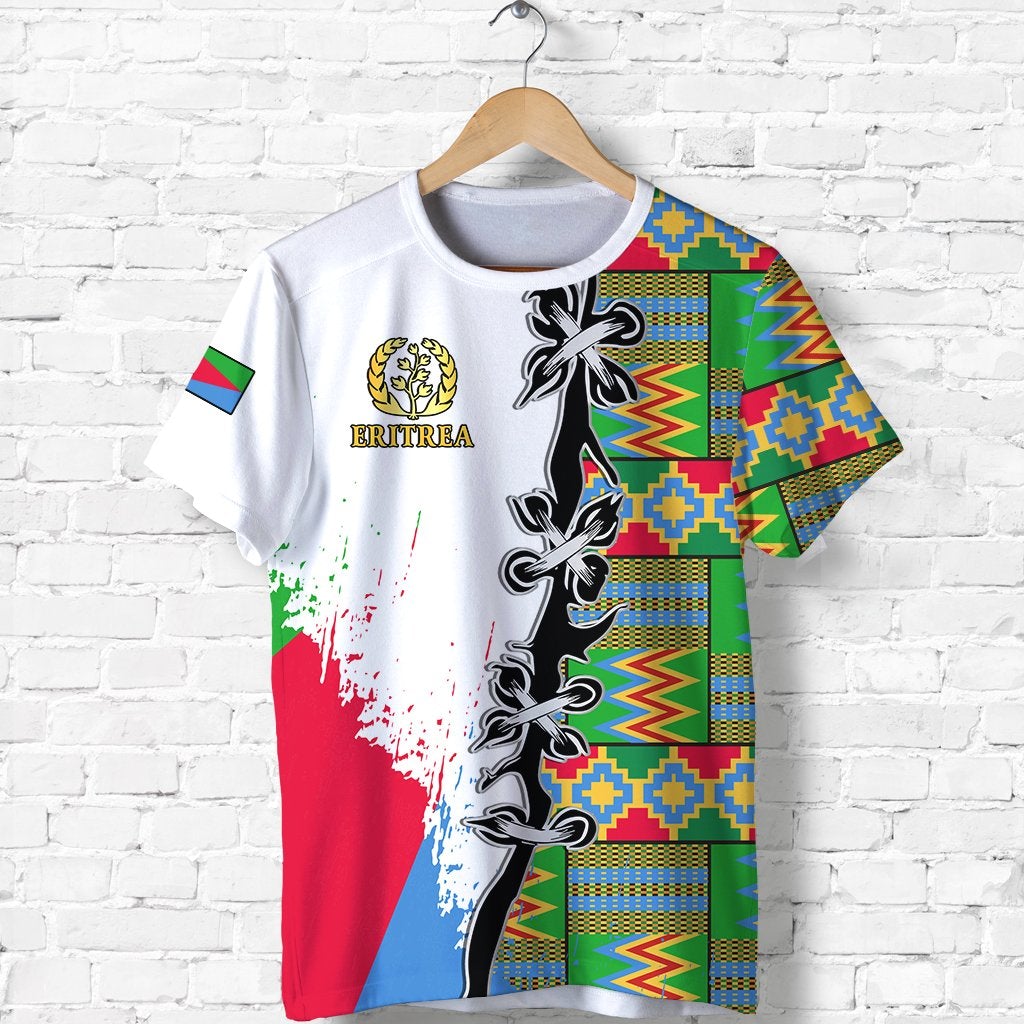 Eritrea Special Knot T Shirt African Pattern Version White LT13 - Wonder Print Shop