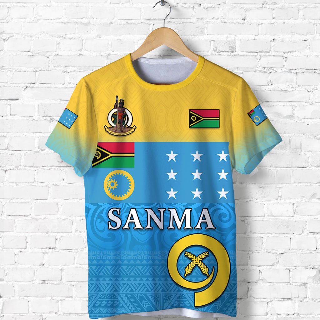 Custom Sanma Province T Shirt Vanuatu Proud LT13 - Wonder Print Shop