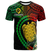 Custom Vanuatu Heart Polynesian T Shirt Turtle Sand Drawings LT13 - Wonder Print Shop