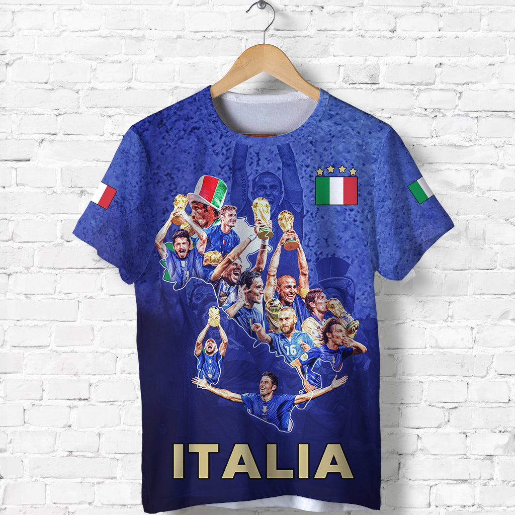 Proud Italia T Shirt Campioni D'Europa Lt13 - Wonder Print Shop
