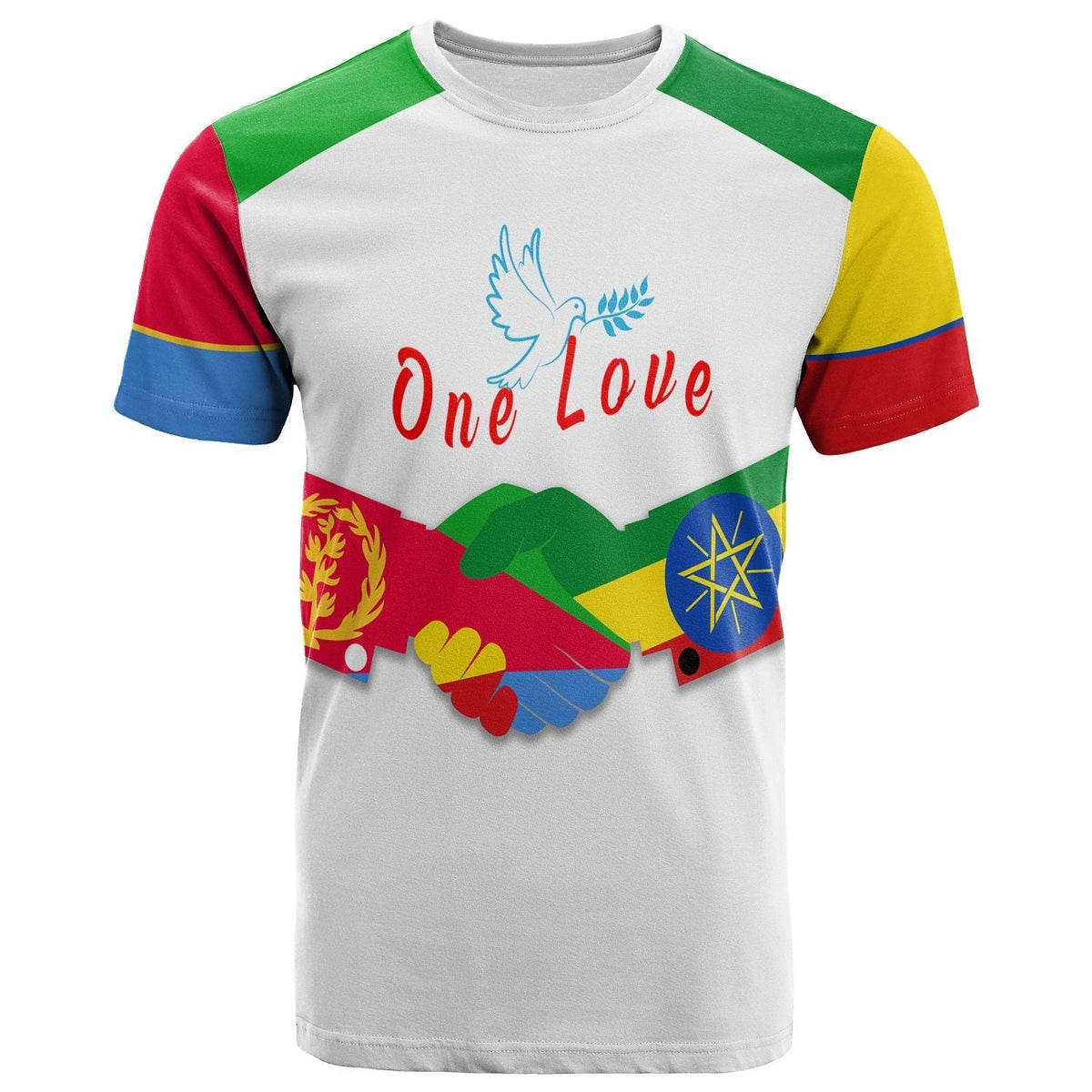 Ethiopia and Eritrea T Shirt In My Heart LT13 - Wonder Print Shop