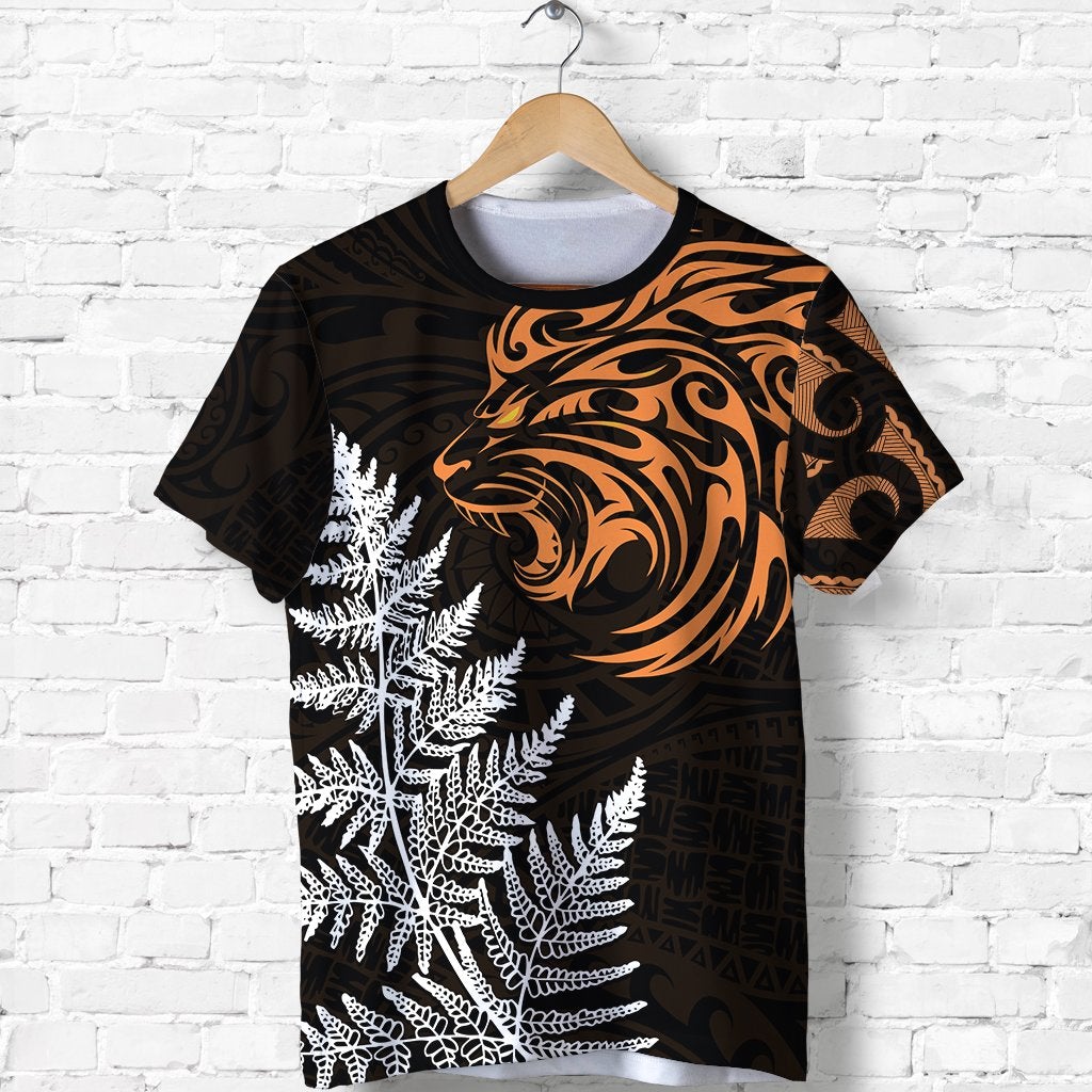 Custom Leo Zodiac Style Maori T Shirt Orange Lion LT13 - Wonder Print Shop