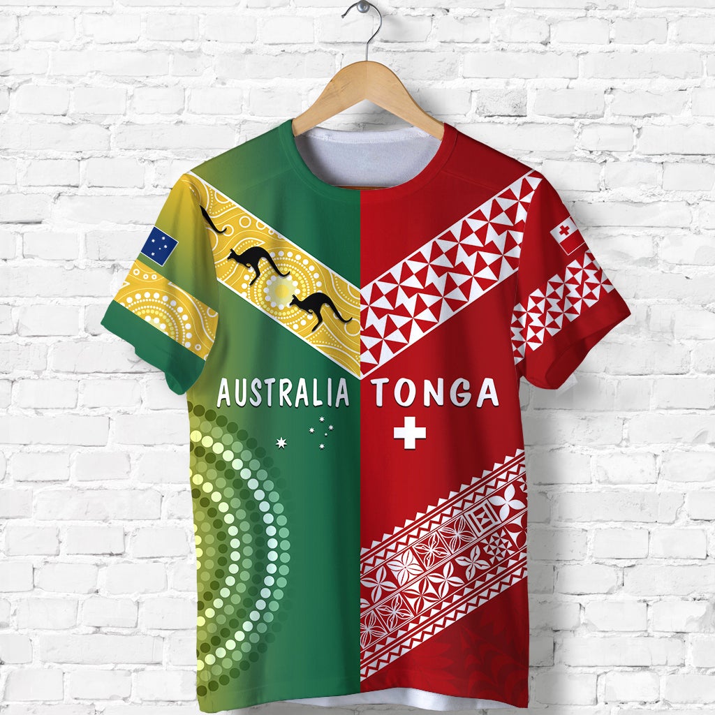 Custom Australia and Tonga T Shirt Version Special LT13 - Wonder Print Shop