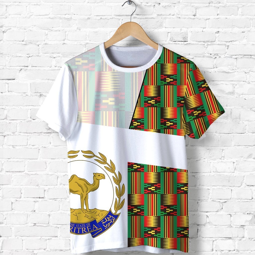 Eritrea T Shirt Kente Pattern LT13 - Wonder Print Shop