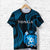 Tonga Pattern T Shirt Always Proud Version Blue LT13 - Wonder Print Shop