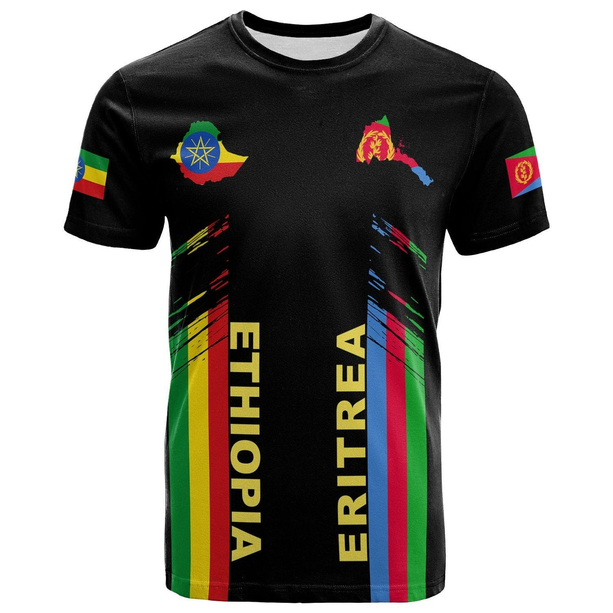Ethiopia and Eritrea T Shirt Peace LT13 - Wonder Print Shop