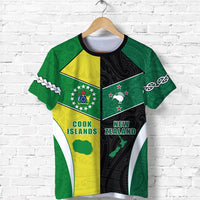 Custom Cook Islands T Shirt and New Zealand Polynesian mix Maori LT13 - Wonder Print Shop
