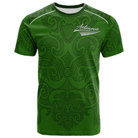 Custom Maori 2021 T Shirt Green Aotearoa Tattoo Custom Text and Number LT13 - Wonder Print Shop