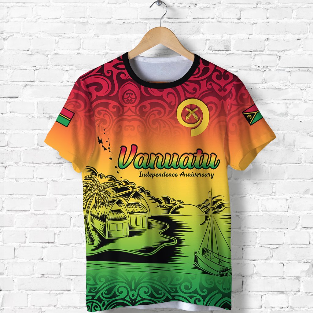 Vanuatu Peaceful T Shirt Independence Anniversary LT13 - Wonder Print Shop