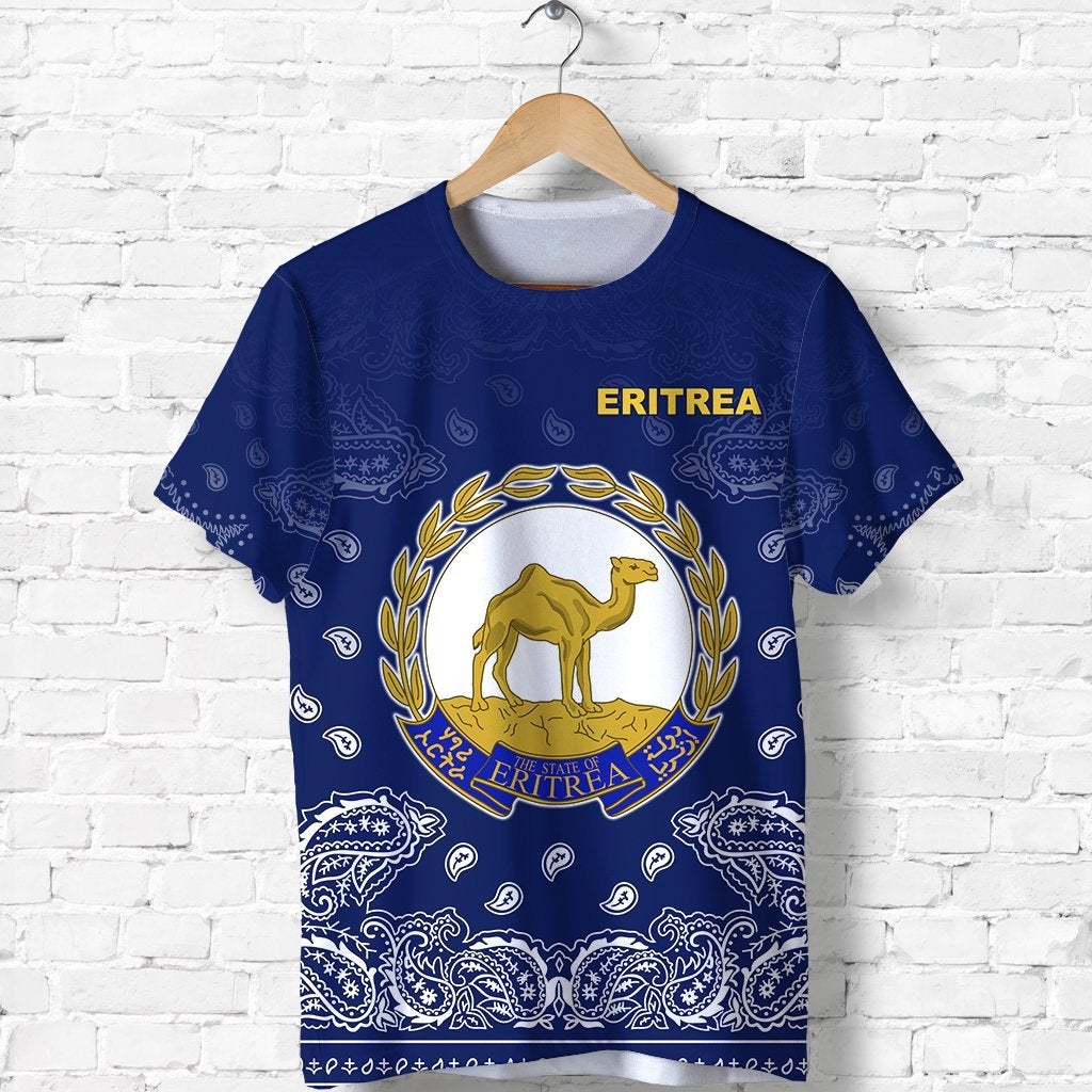 Eritrea T Shirt Mix Pattern Paisley LT13 - Wonder Print Shop