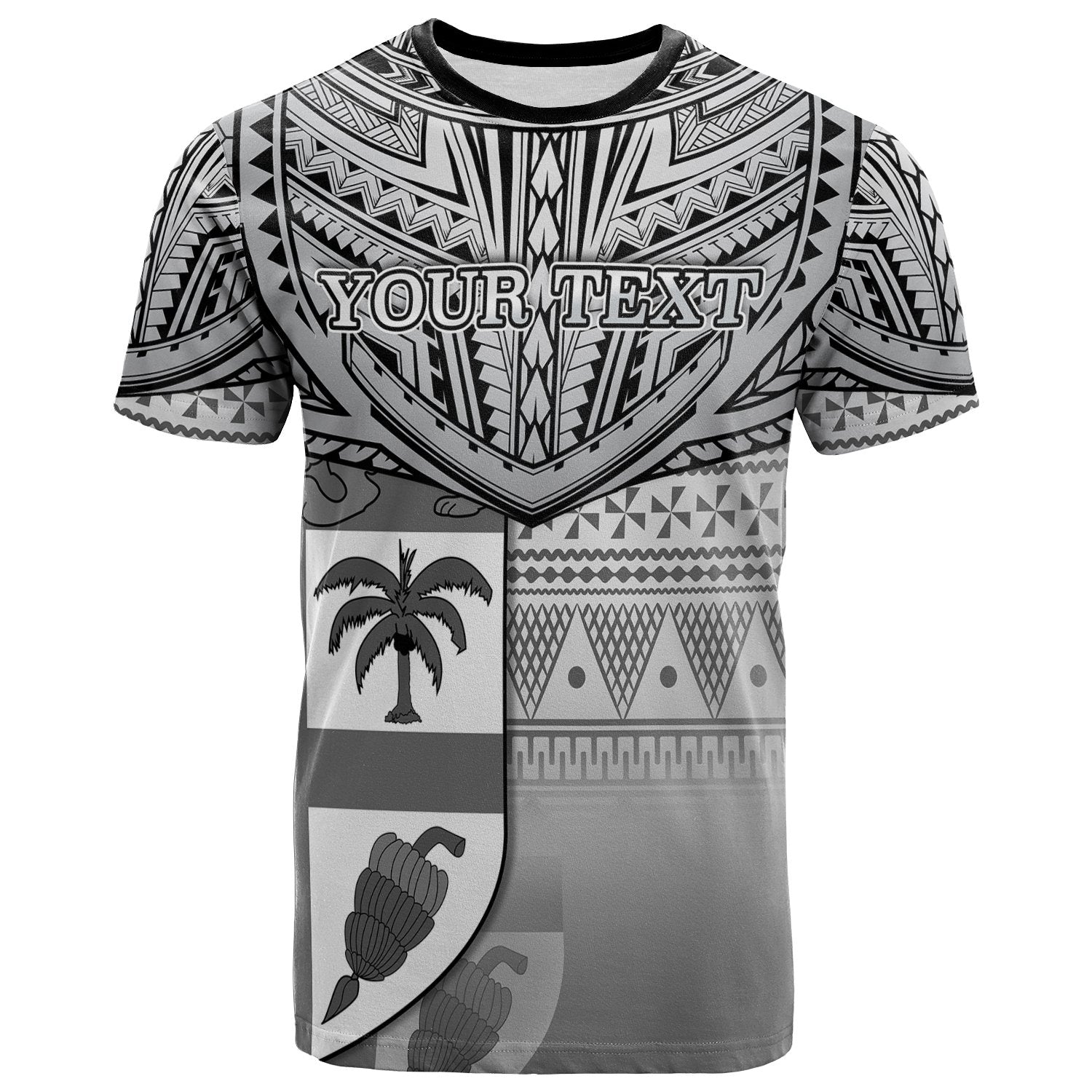 Custom Fiji Creative T Shirt Love Country Version Black LT13 - Wonder Print Shop