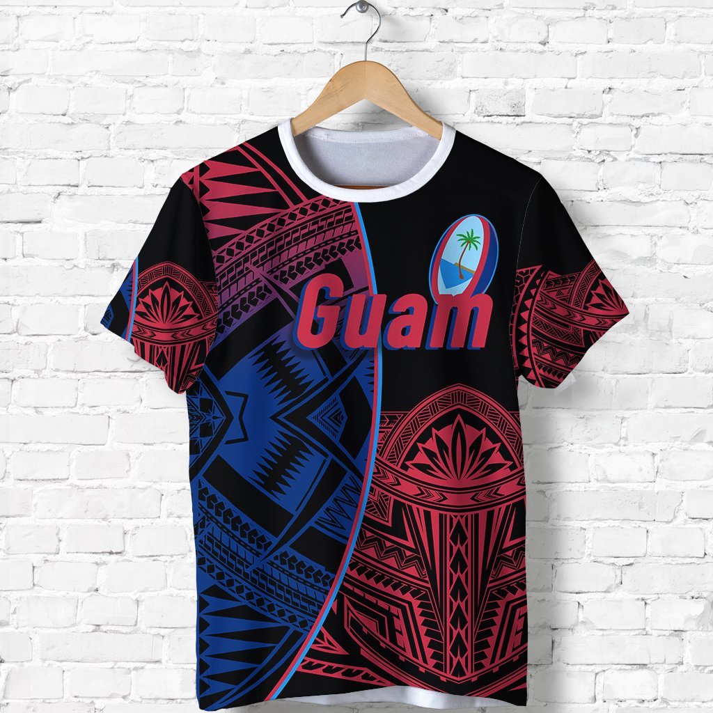Custom Guam Rugby T Shirt Impressive Version Custom Text And Number - Wonder Print Shop
