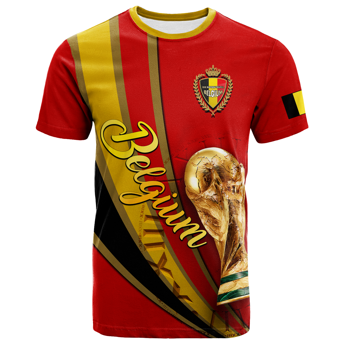 Belgium T Shirt Football 2022 LT2 - Wonder Print Shop