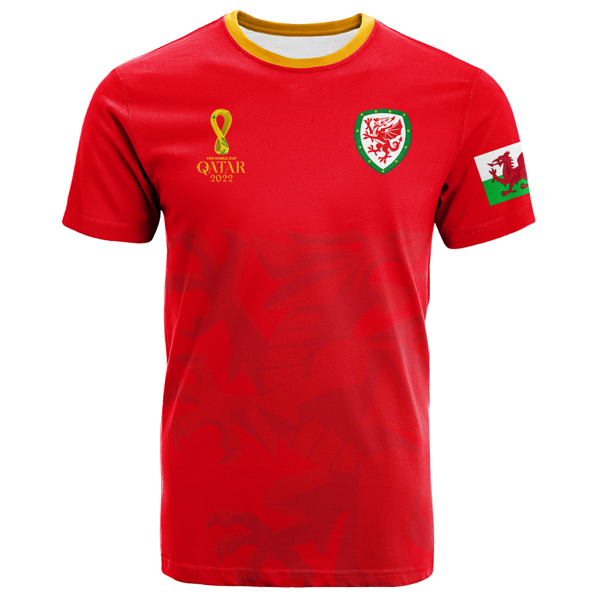 Wales Football World Cup 2022 T Shirt LT2 - Wonder Print Shop