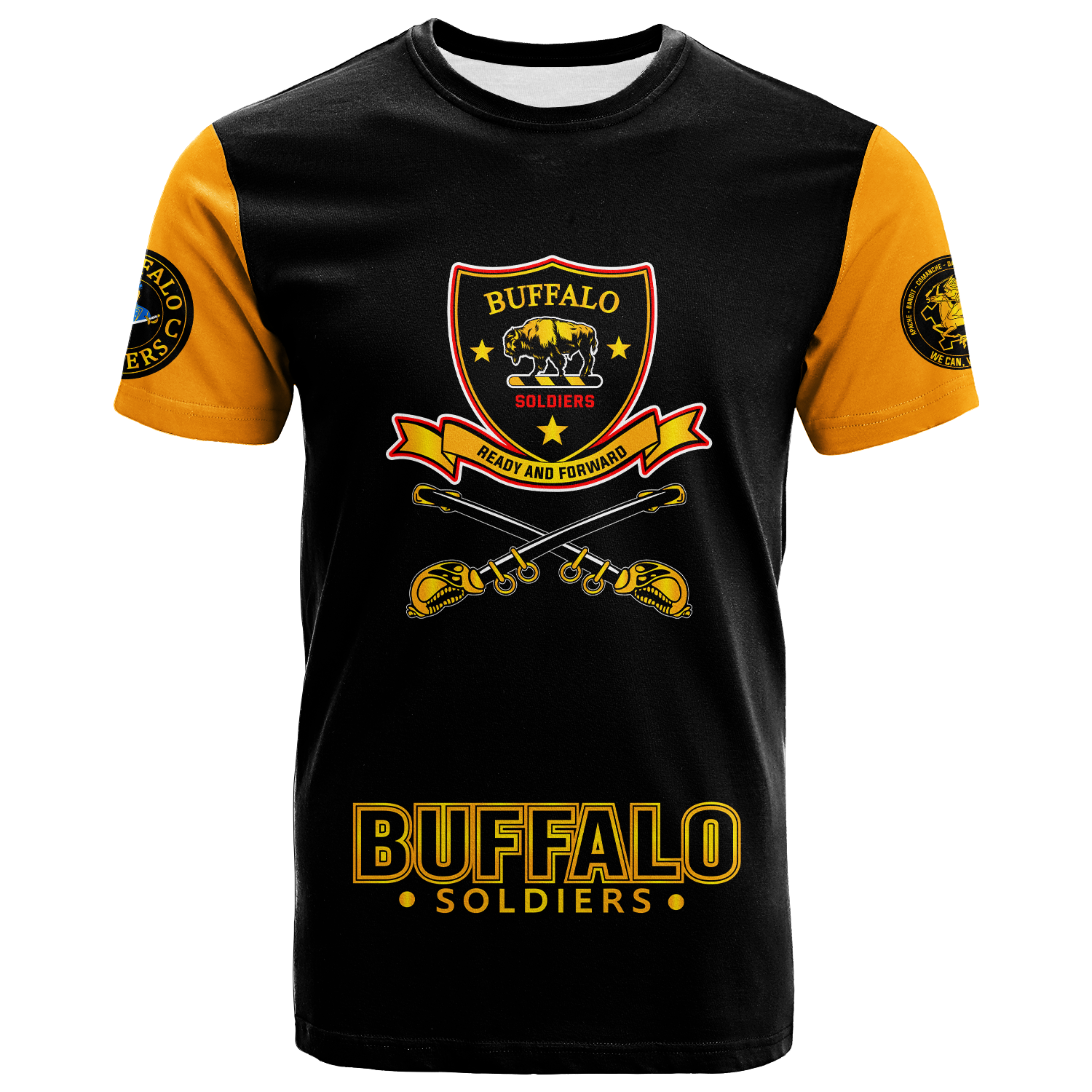 Buffalo Soldiers African American Legend Of The Black Soldiers T Shirt LT2 - Wonder Print Shop