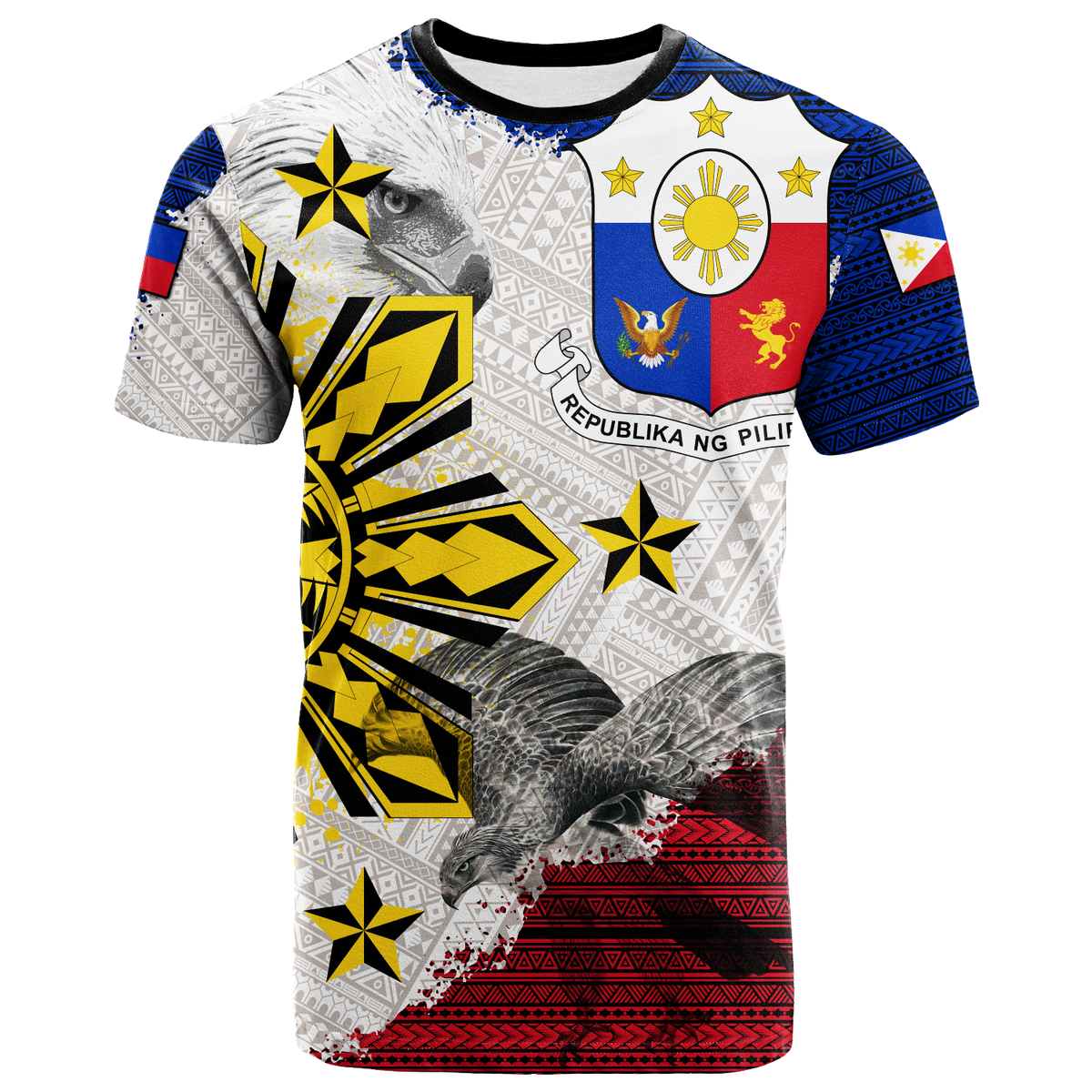 Philippines Filipino Tribal Eagle T Shirt LT2 - Wonder Print Shop