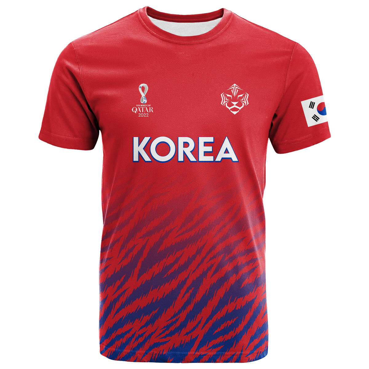 Custom Korea T Shirt Football 2022 LT2 - Wonder Print Shop