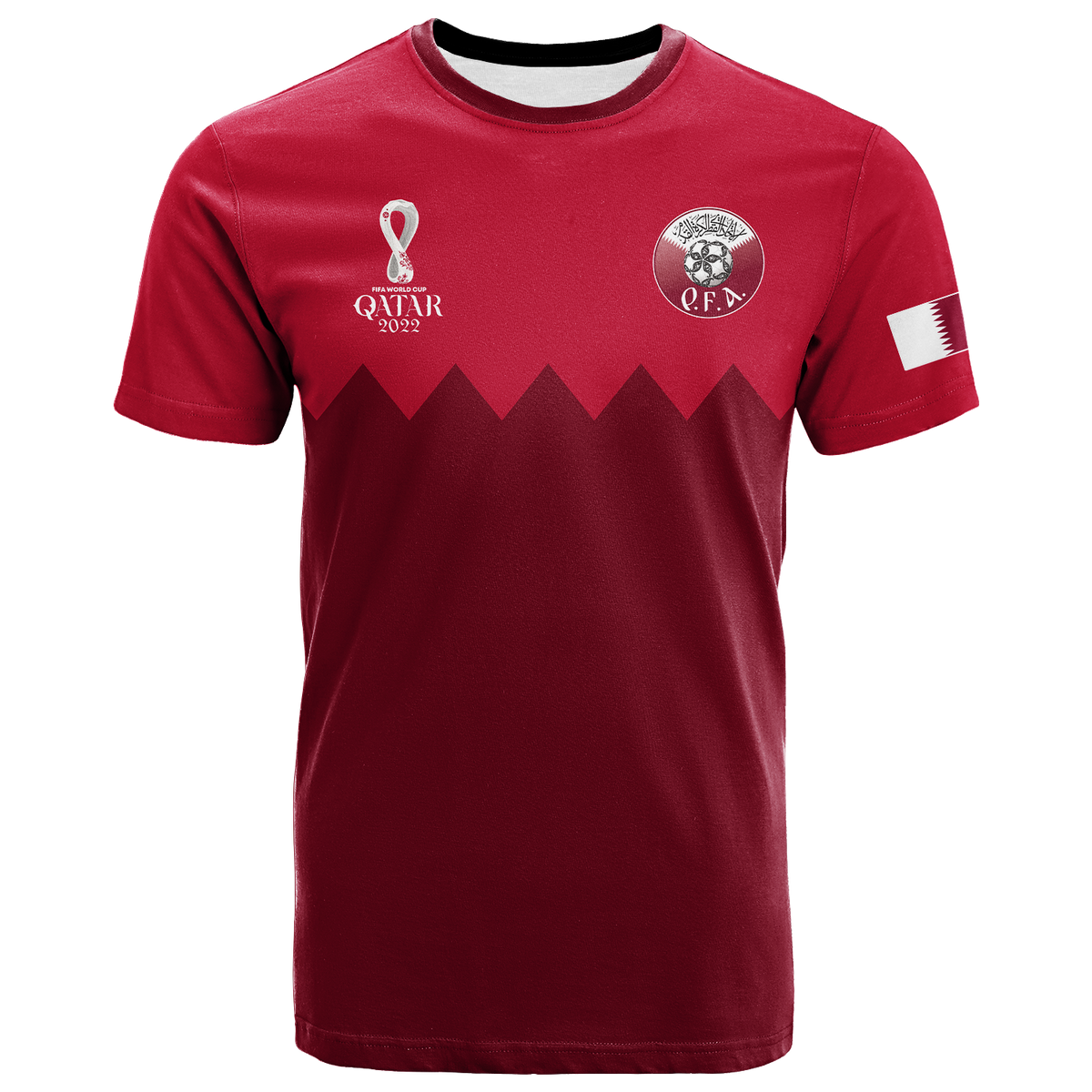 Custom Qatar T Shirt Football 2022 LT2 - Wonder Print Shop