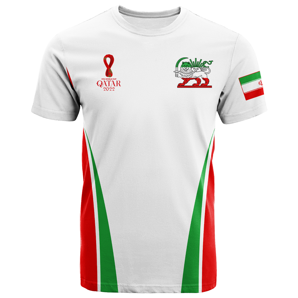 Custom Iran T Shirt Football 2022 LT2 - Wonder Print Shop
