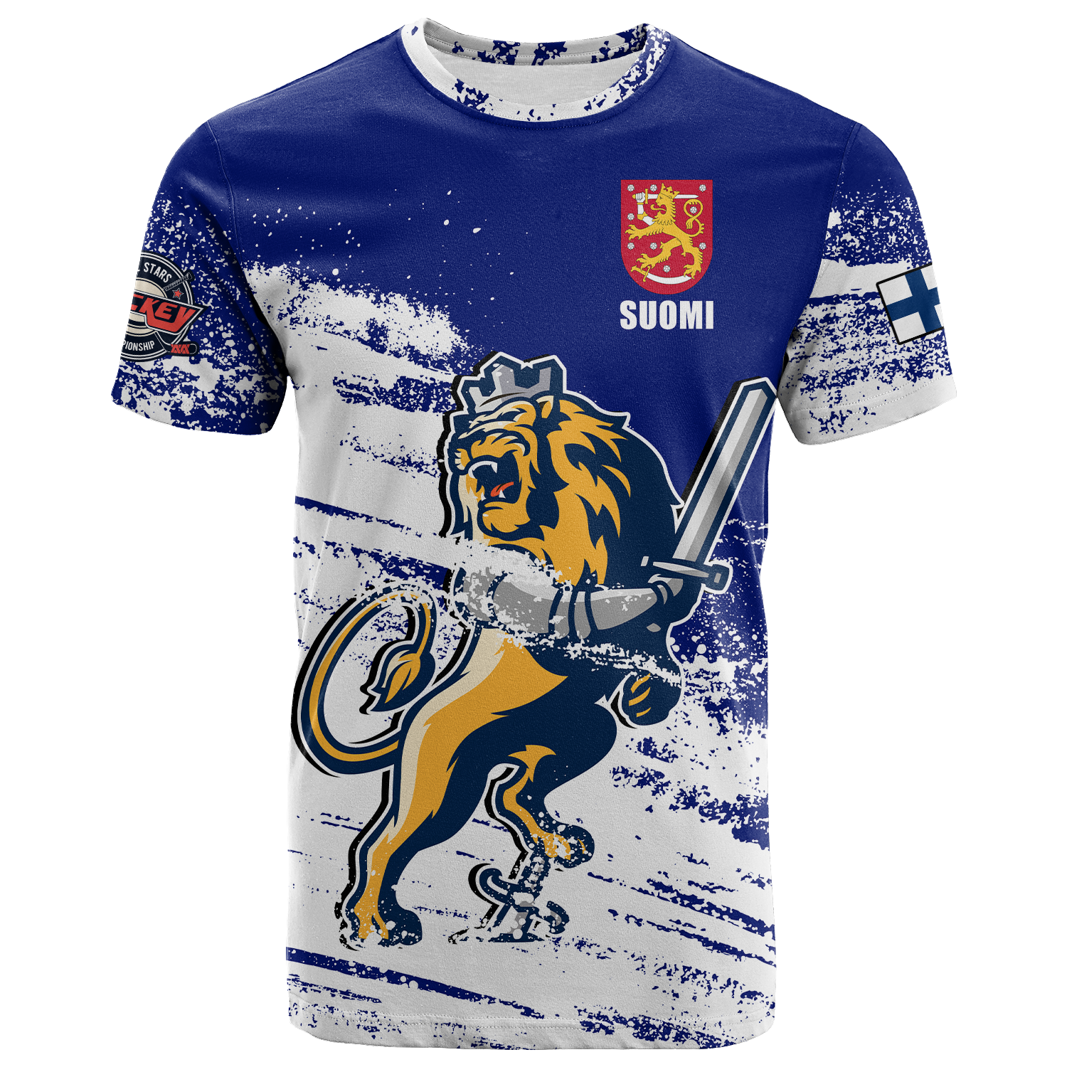 Finland Suomi Leijonat Hockey T Shirt LT2 - Wonder Print Shop