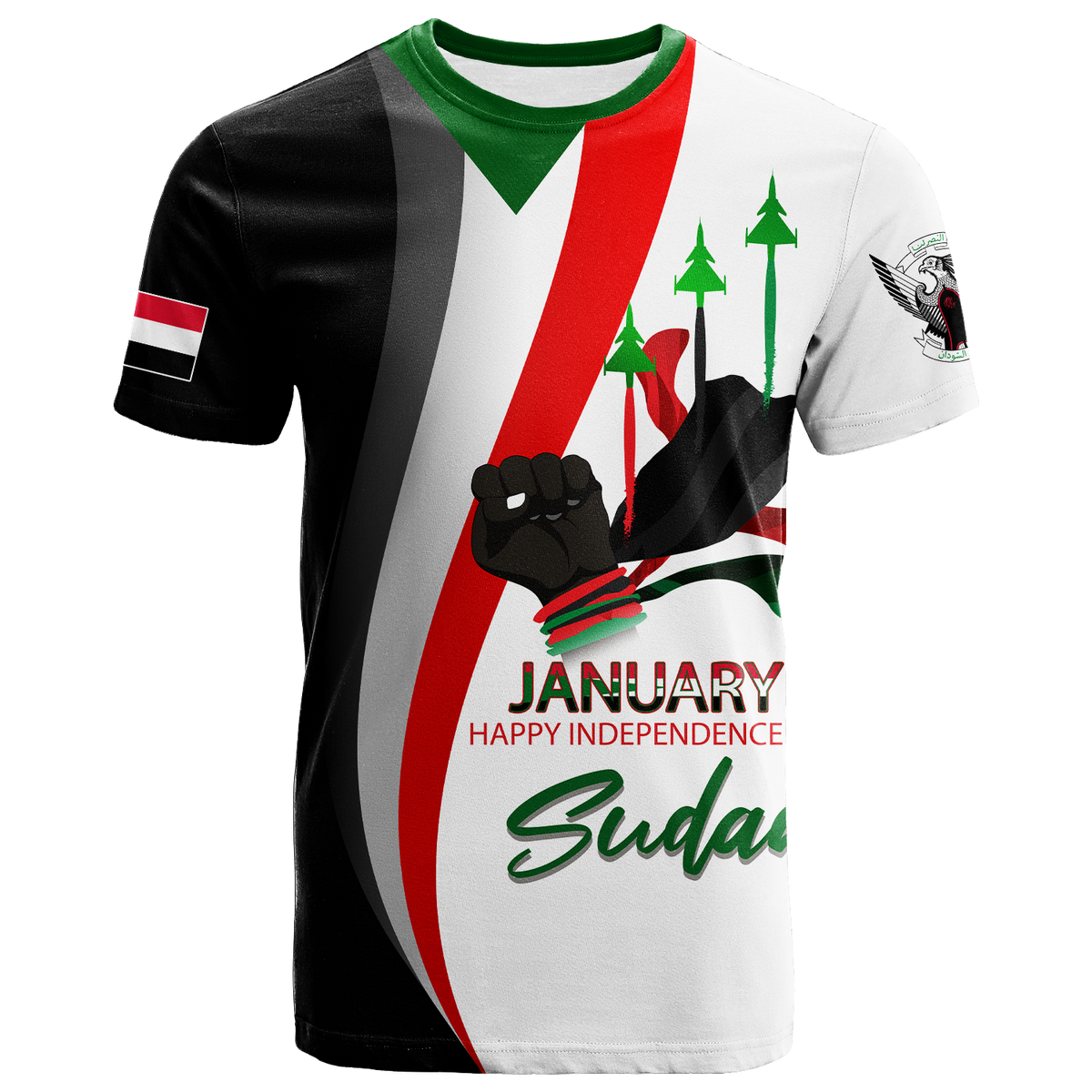Sudan Happy Independence Day T Shirt LT2 - Wonder Print Shop