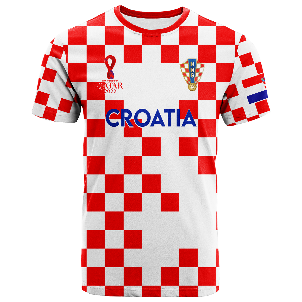 Croatia T Shirt Football 2022 LT2 - Wonder Print Shop