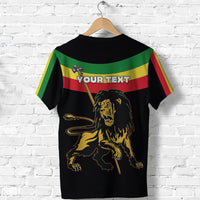Custom Ethiopia T Shirt Stylized flags LT16 - Wonder Print Shop