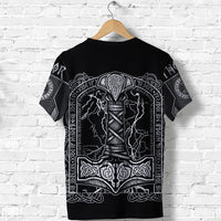 Viking T Shirt Thor and Hammer RLT12 - Wonder Print Shop