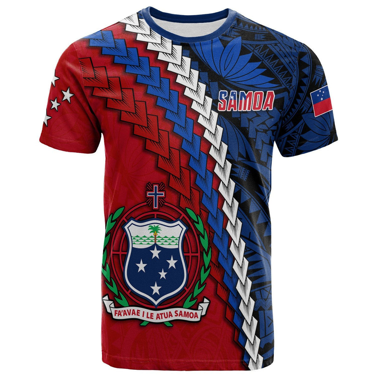Samoa Polynesian T Shirt Quotes Lt13 - Wonder Print Shop