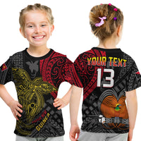 Custom Text and Number Papua New Guinea T Shirt Raggiana Birds Of Paradise Happy 47th Independence Day LT13 - Wonder Print Shop