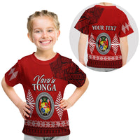 Custom Vava u Tonga T Shirt KID Tongan Ngatu LT13 - Wonder Print Shop