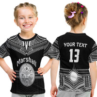 Custom Marshall Islands T Shirt KID Best Tattoo Version Black LT13 - Wonder Print Shop