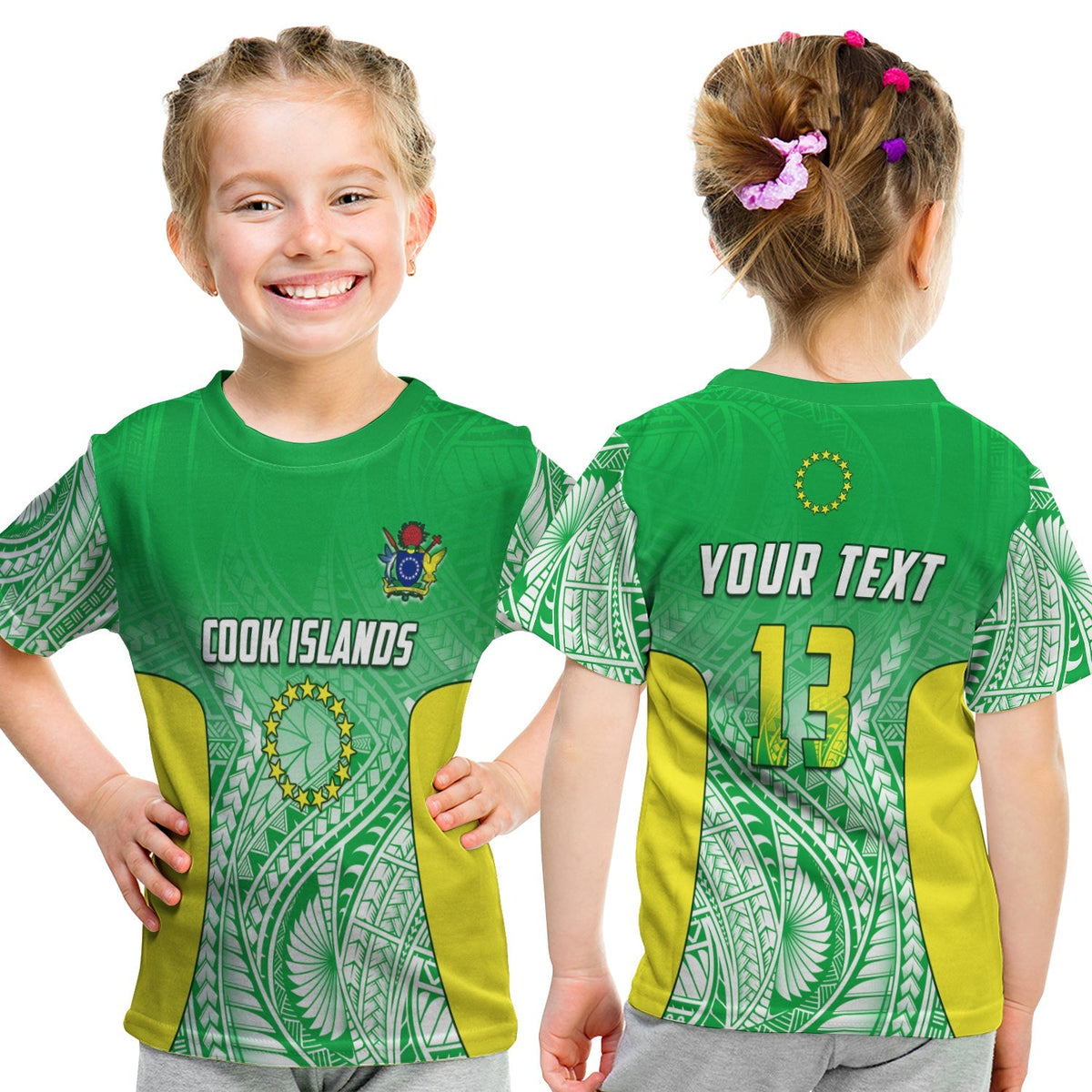 Custom Cook Islands T Shirt KID Pattern Be Unique LT13 - Wonder Print Shop