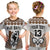 Custom Text and Number Fiji Rugby Bati T Shirt KID Proud Tapa Pattern LT13 - Wonder Print Shop