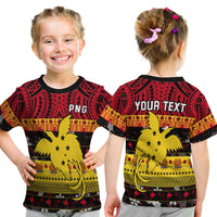 Custom Papua New Guinea Christmas T Shirt KID Raggiana Loved LT13 - Wonder Print Shop