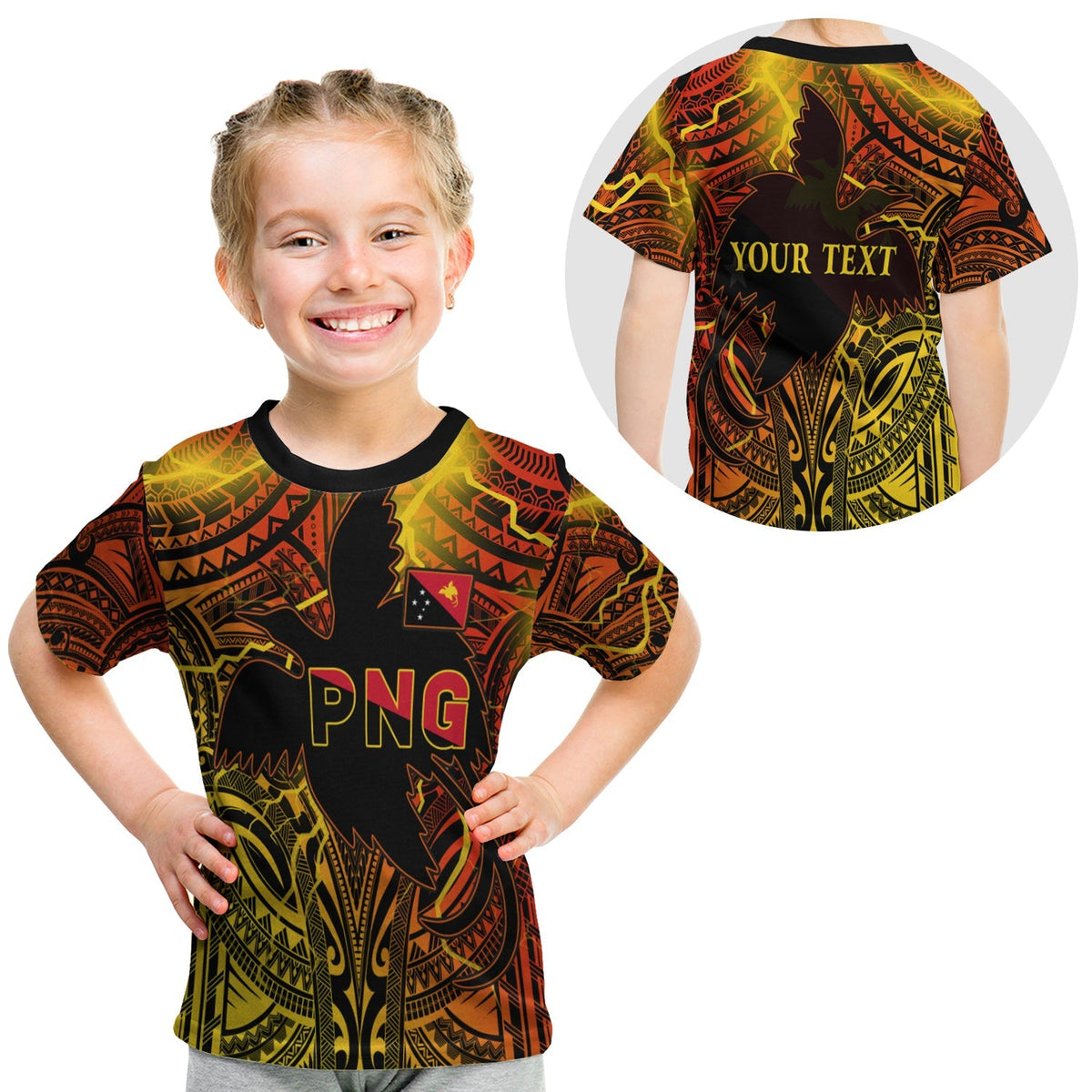 Custom Papua New Guinea T Shirt KID Stalwart Polynesian Special LT13 - Wonder Print Shop
