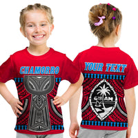 (Custom Personalised) Guam Chamorro T Shirt KID Latte Stone Red Polynesian Haligi LT13 - Wonder Print Shop