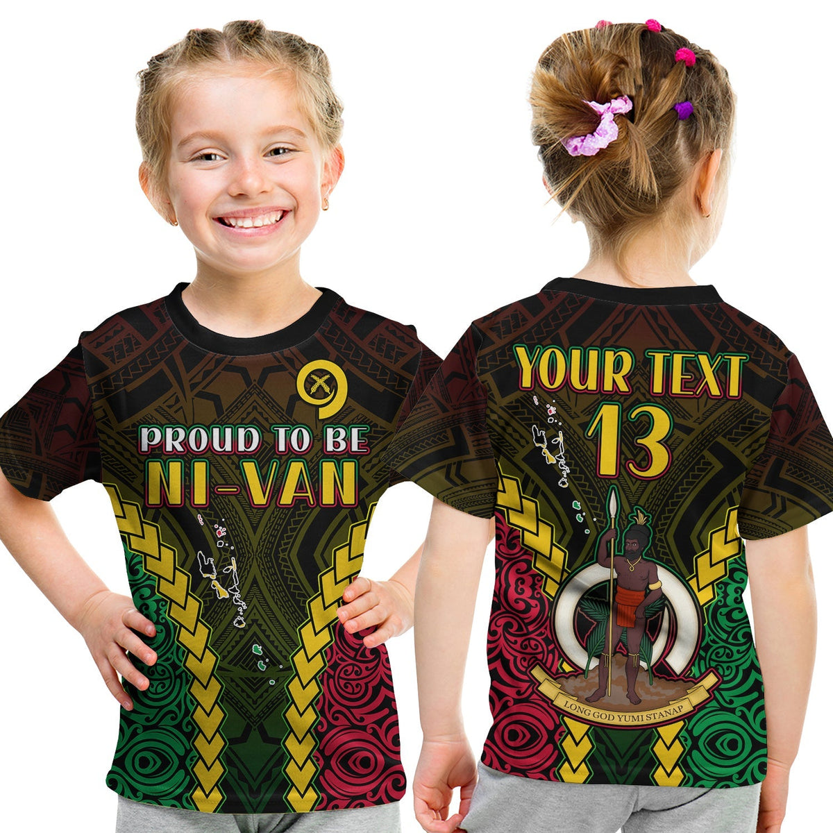 Custom Vanuatu Indigenous T Shirt Proud To Be Ni Vanuatu Polynesian Pattern LT13 - Wonder Print Shop