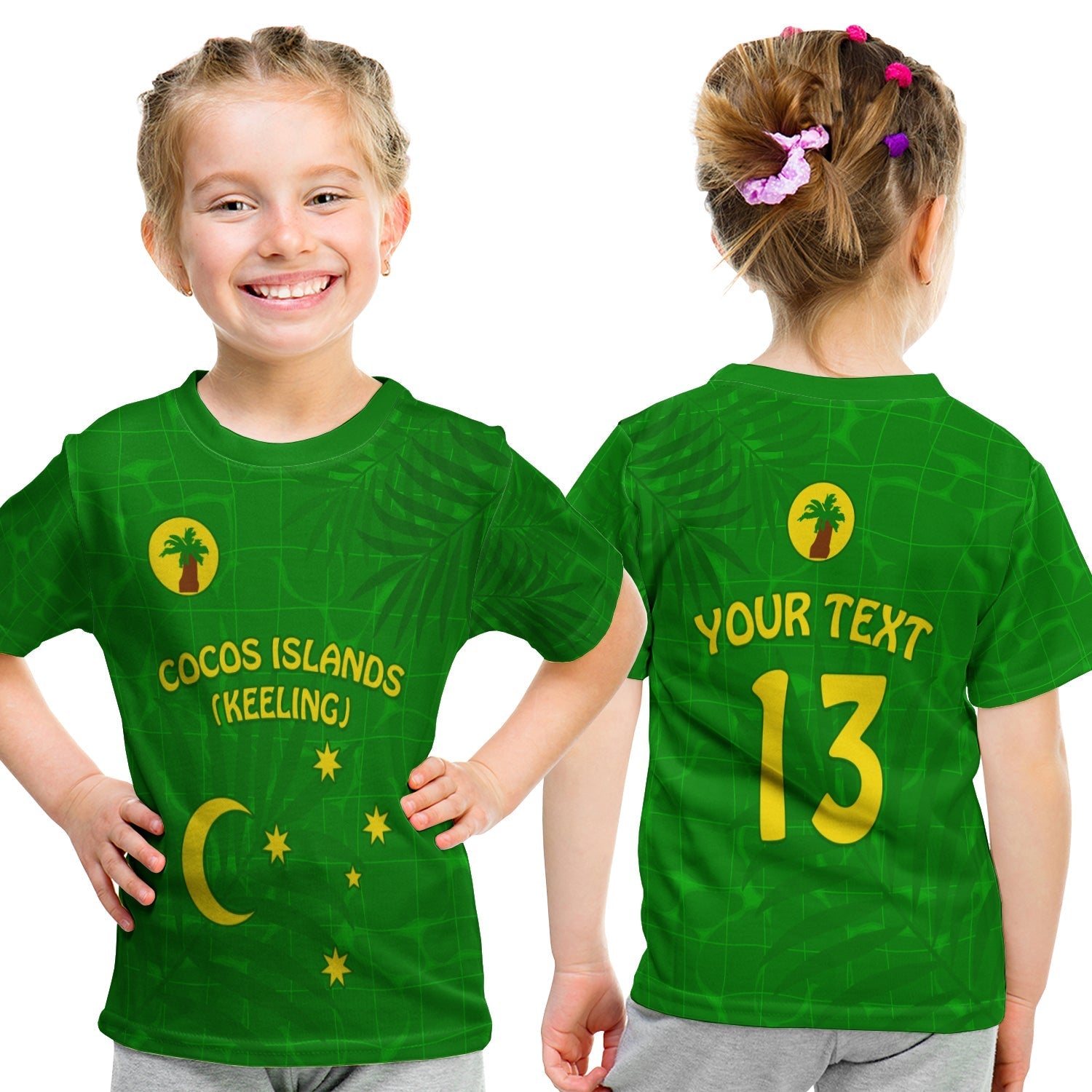 Custom Cocos (Keeling) Islands T Shirt KID Proud Flag Unique LT13 - Wonder Print Shop
