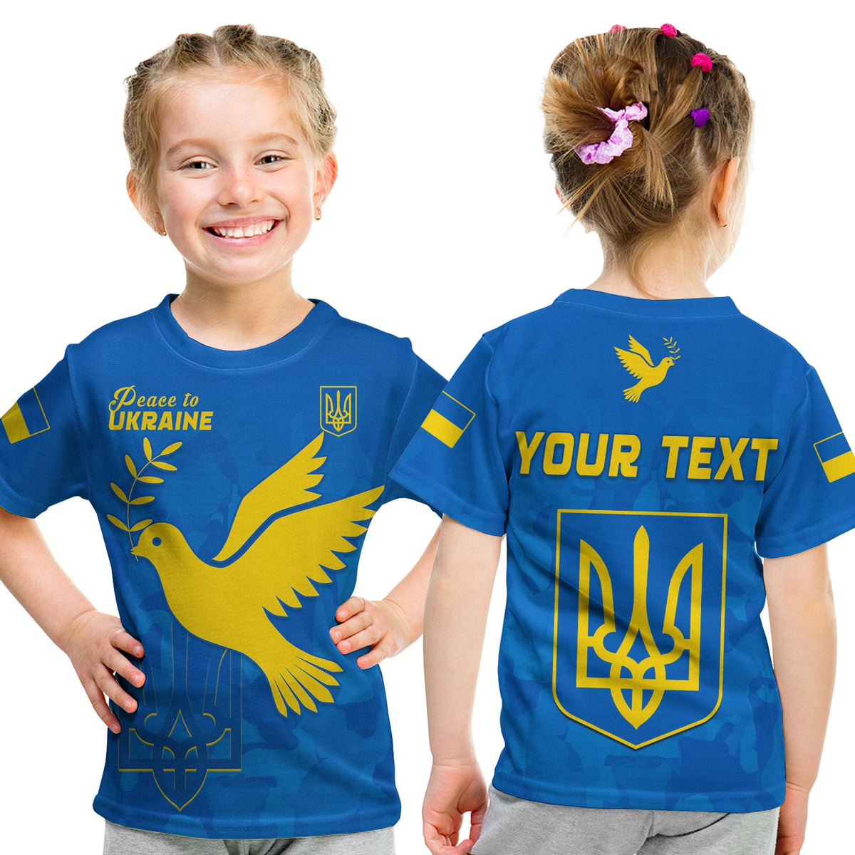 (Custom Personalised) Ukraine T Shirt KID Always Style Camouflage LT13 - Wonder Print Shop