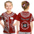 Custom Rarotonga Cook Islands T Shirt Turtle and Map Style Red LT13 - Wonder Print Shop