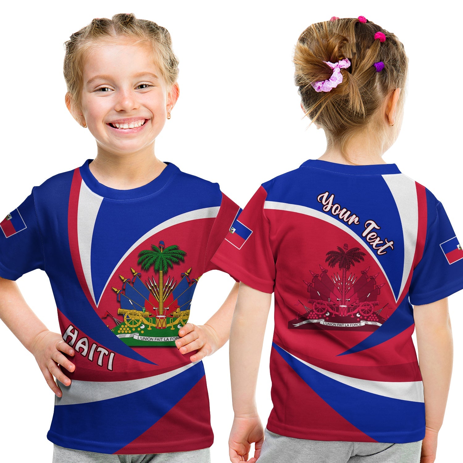 custom-personalised-haiti-t-shirt-kid-style-color-flag
