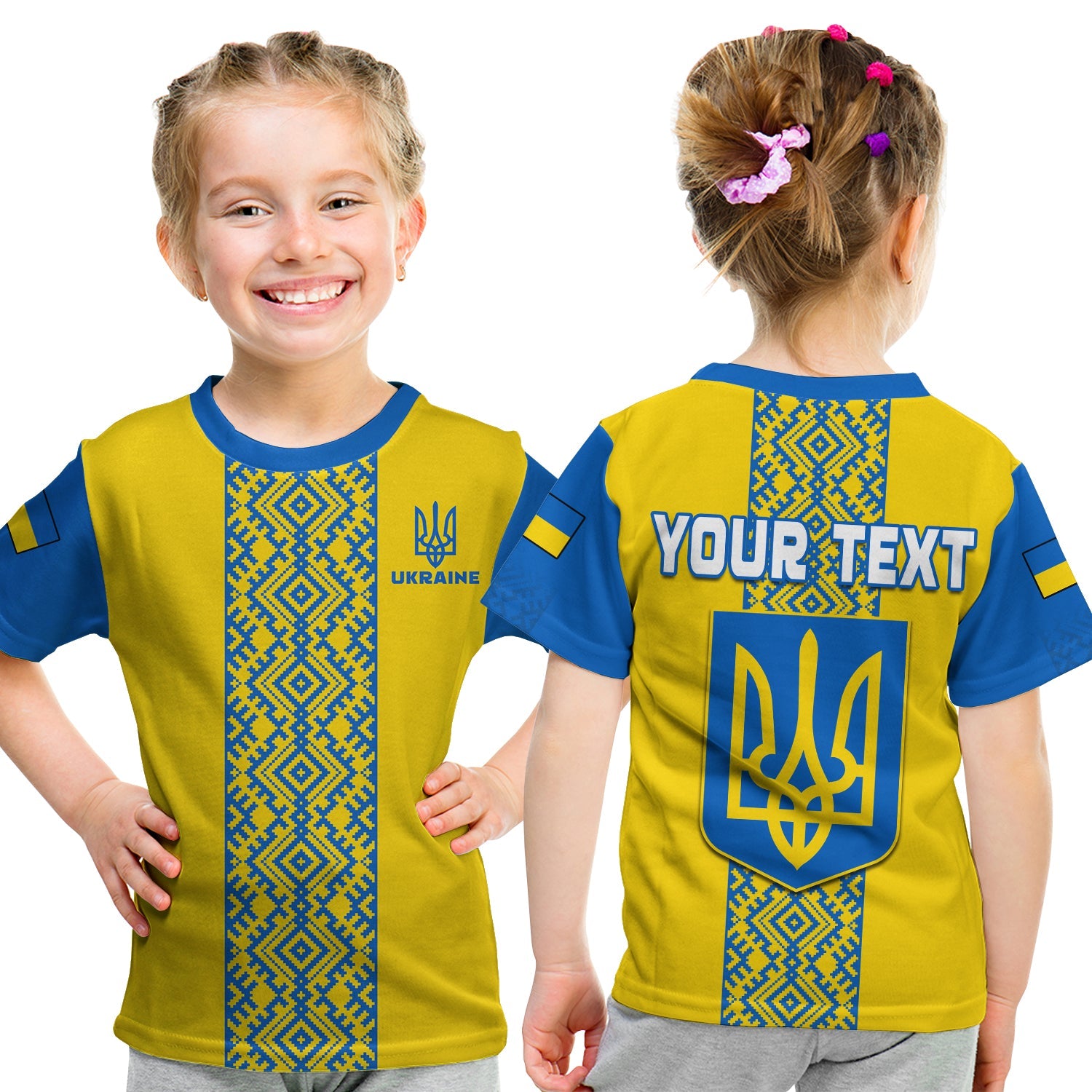 custom-personalised-ukraine-t-shirt-kid-ukrainian-pattern