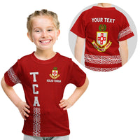 Custom Kolisi Tonga T Shirt KID TCA LT13 - Wonder Print Shop