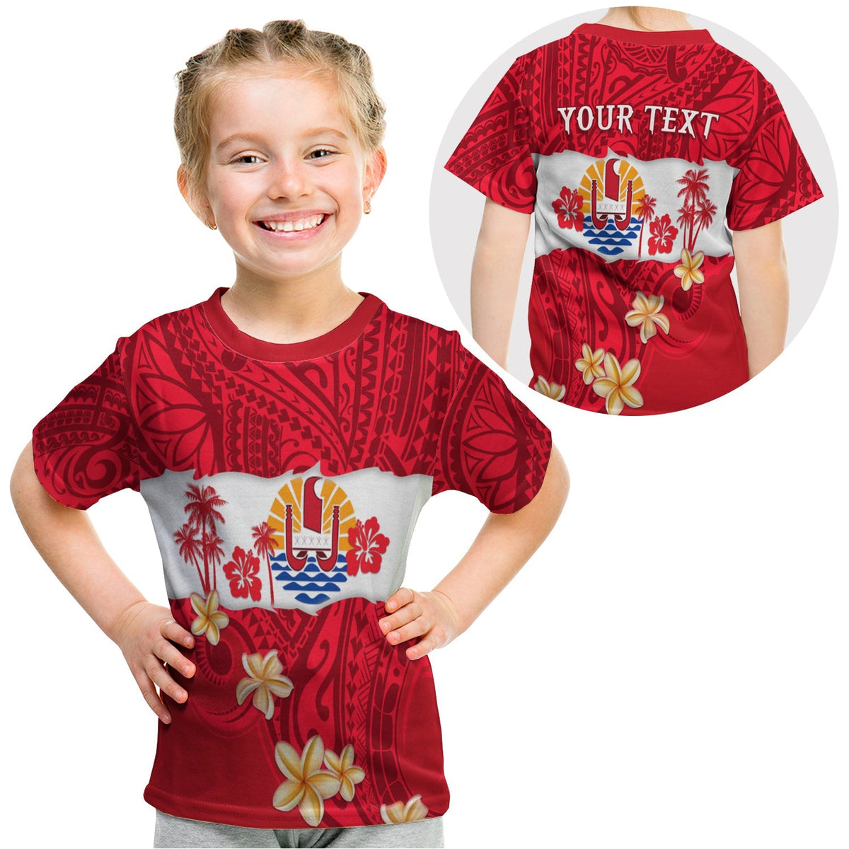 Custom Tahiti Polynesian T Shirt KID Mythical Destination LT13 - Wonder Print Shop