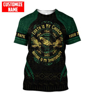 Customized name Native American Earth Is By Church Shirt T Shirt - Wonder Print Shop