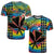 Custom Hawaii T Shirt Tie Dye with Flowers and Polynesian Tribal LT13 - Wonder Print Shop